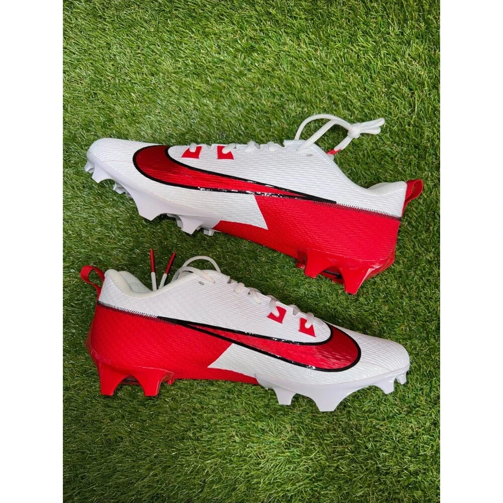 Men's 13 Nike Vapor Edge Speed 360 2 TB PE Football Cleats White Red FN7764-111
